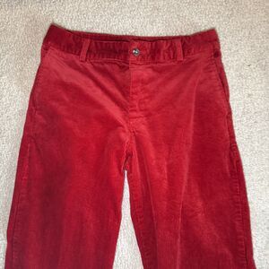 Polo Ralph Lauren Corduroy Pants Red Stretch Youth Size 16/27W